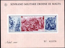 SOVRANO MILITARE ORDINE DI MALTA NATALE 1968 **POSTFRISCH**