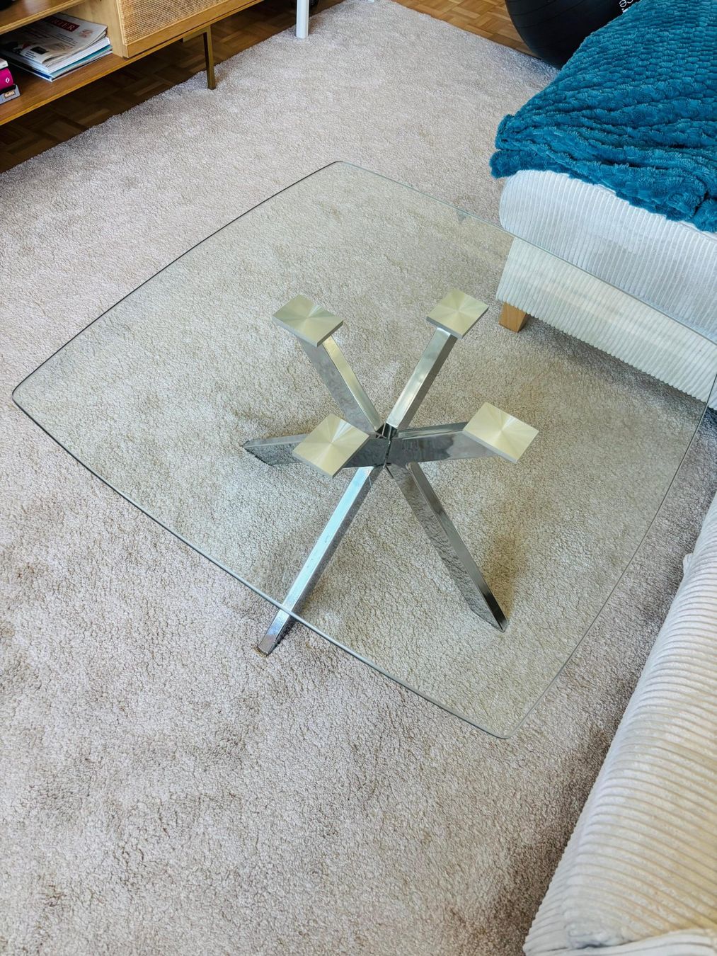 Tavoli: Table en verre et métal – Nuovo (secondo la descrizione) da Genève venduto da ele_b7wq 1