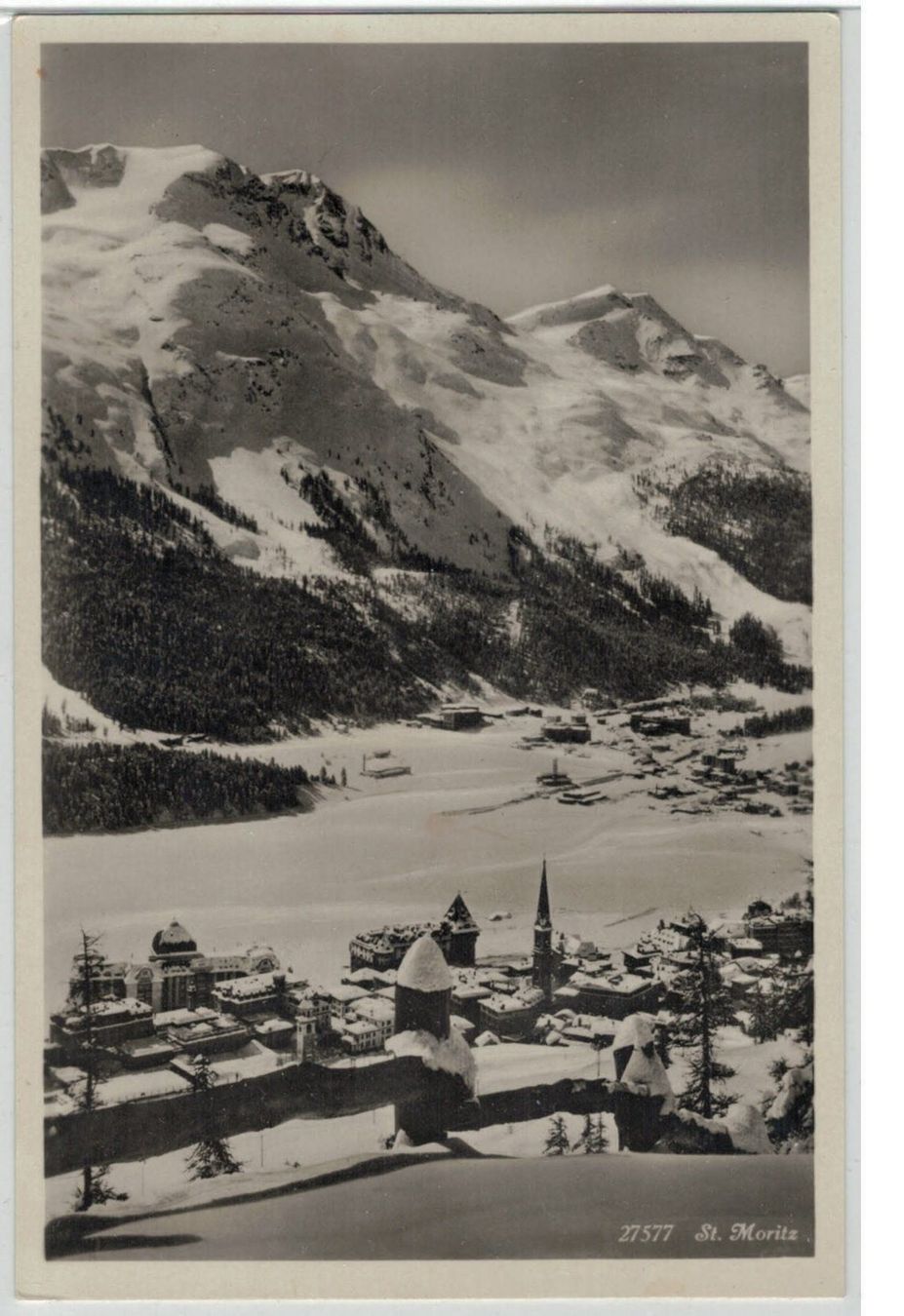 Cartoline postali: GR 82 St. Moritz im Winter 1931 – Usato da Fribourg venduto da philafri