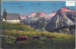 Inner-Arosa mit Kulm - Litho