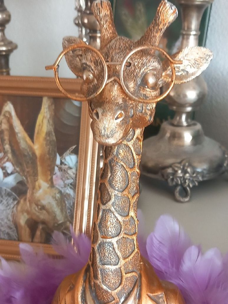 Statuette: Deko: Goldiger Giraffe – Usato da Aegerten venduto da gismolini