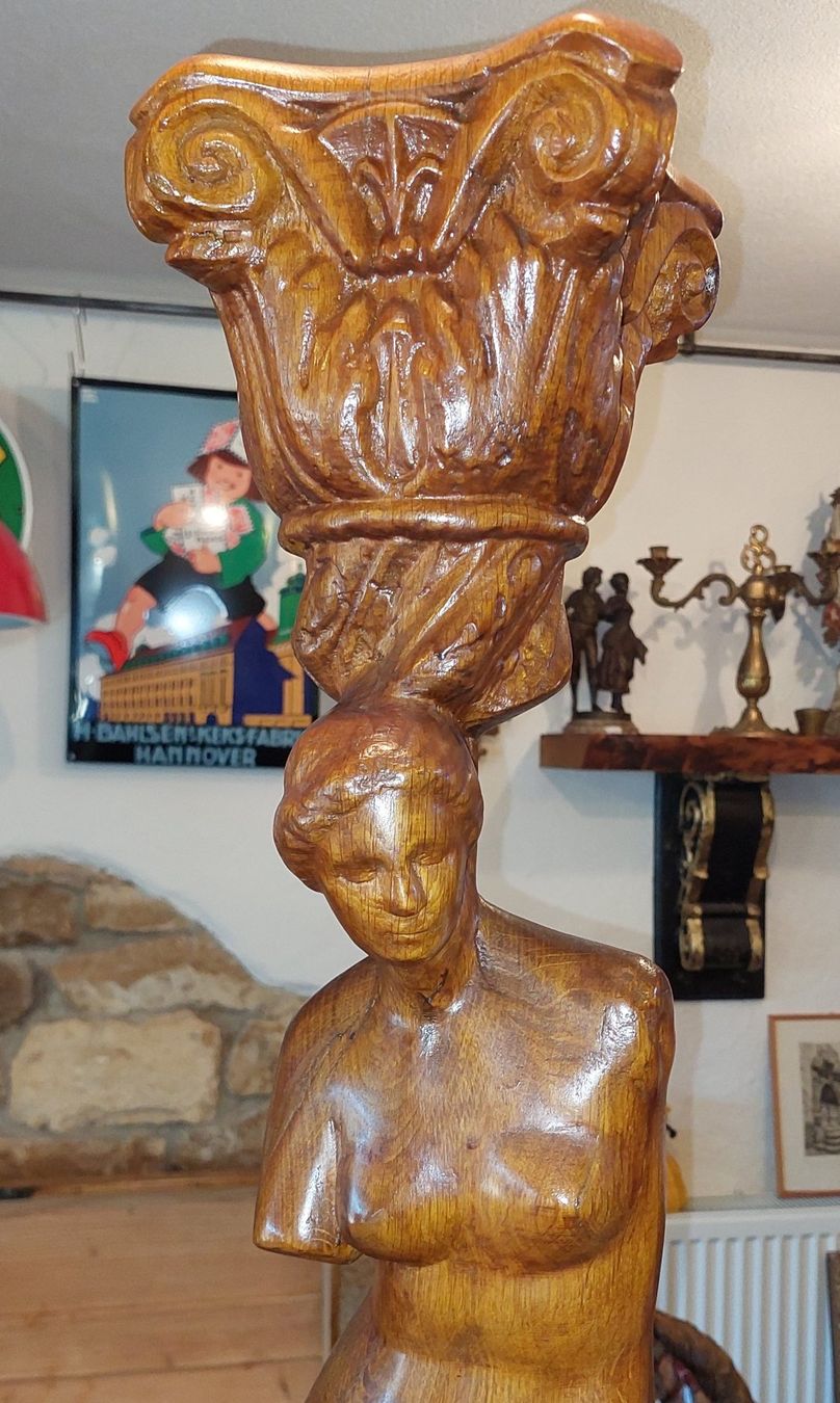Skulpturen & Statuen: Grosse Holzskulptur im Jugendstil, Hartholz – Gebraucht aus Siblingen von rantiques 2