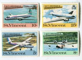 Briefmarken "Flugzeuge". St. Vincent