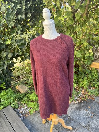 FLAUSCHIGER DAMEN MOHAIR-PULLOVER / LONG-PULLOVER (Beerenton