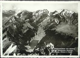 Fliegeraufnahme vom ALPSTEIN Sämtisersee, Staubern, Säntis