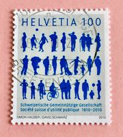 Nr.1354 mit Stempel 200 j.Schw.Gemeinn.Gesellschaft 2010   