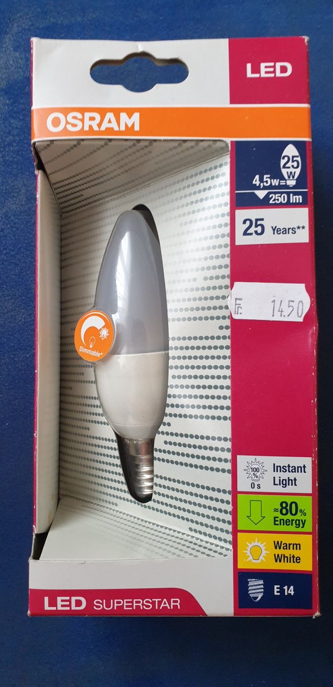 Osram Lampade: Osram LED Leuchtmittel E14 Dimmbar – Nuovo e nell'imballaggio originale da Schönenwerd venduto da Schleuni01