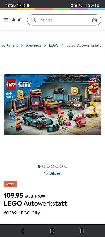 Lego Giocattoli: Lego Tuningwerkstatt Lego 60389 – Usato da Geuensee venduto da Itingen1