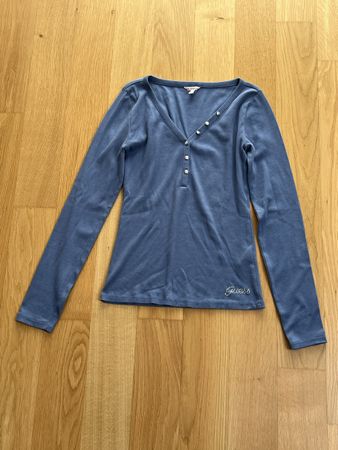 Guess Langarmshirt Graublau S