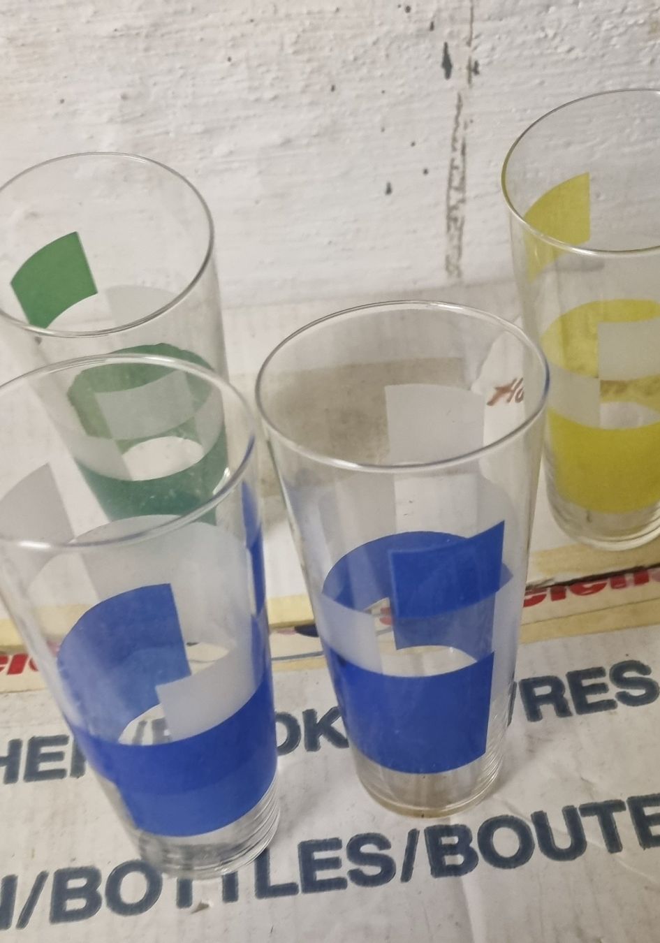 Bicchieri: 6x Vintage Gläser 60er 70er – Usato da Basel venduto da Jcva 2