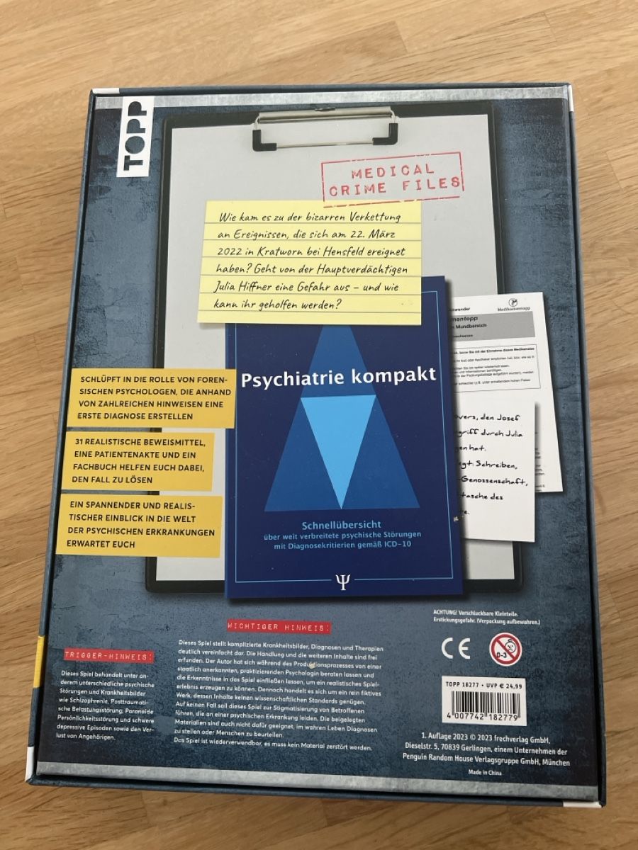 Giochi: Escape Game Medical Crime Files – Nuovo (secondo la descrizione) da Heerbrugg venduto da bluekolibri 1