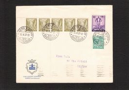 Zuschlagsausgabe Nr.5 , 15.5.1937 FM 194=5er Streifen - 195