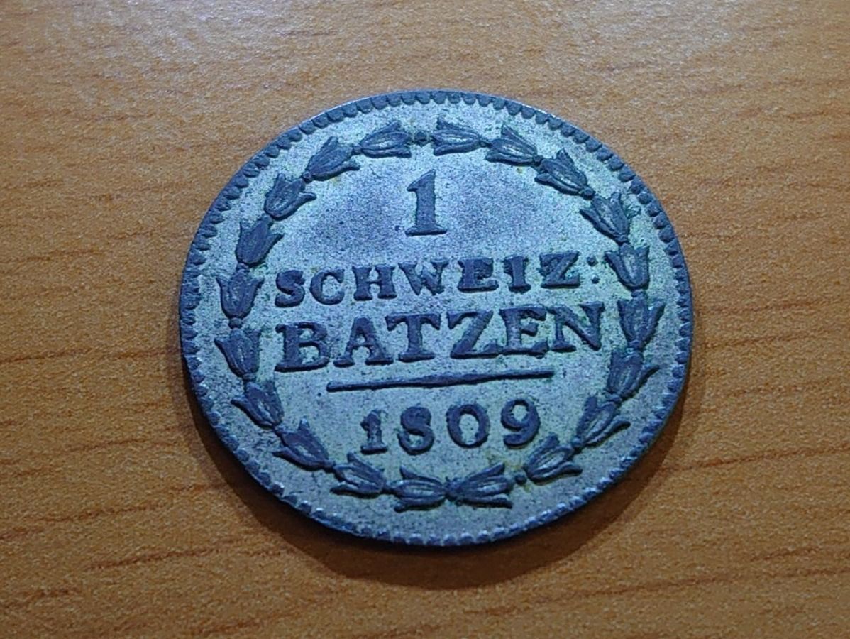 Alle Münzen: Thurgau: 1 Batzen 1809 +++ TOP +++ – Neu (gemäss Beschreibung) aus Pfungen von Aguti77 2