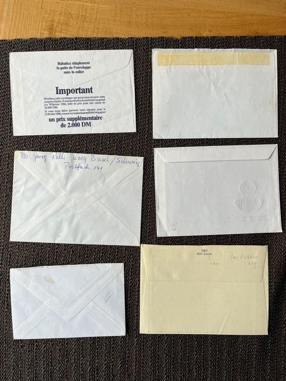 Tutti i francobolli: Enveloppes avec timbres Pro Patria 1971/1972/1974/1975 – Usato da Châtel-St-Denis venduto da Vaillant1 3