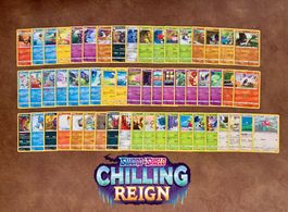 104 Pokémon Cards EN - SWORD & SHIELD / Chilling Reign – NM
