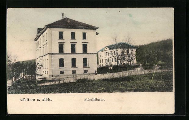 Ansichtskarten: Affoltern a. Albis, Blick auf die Schulh – Gebraucht aus Berlin von bartko-reher