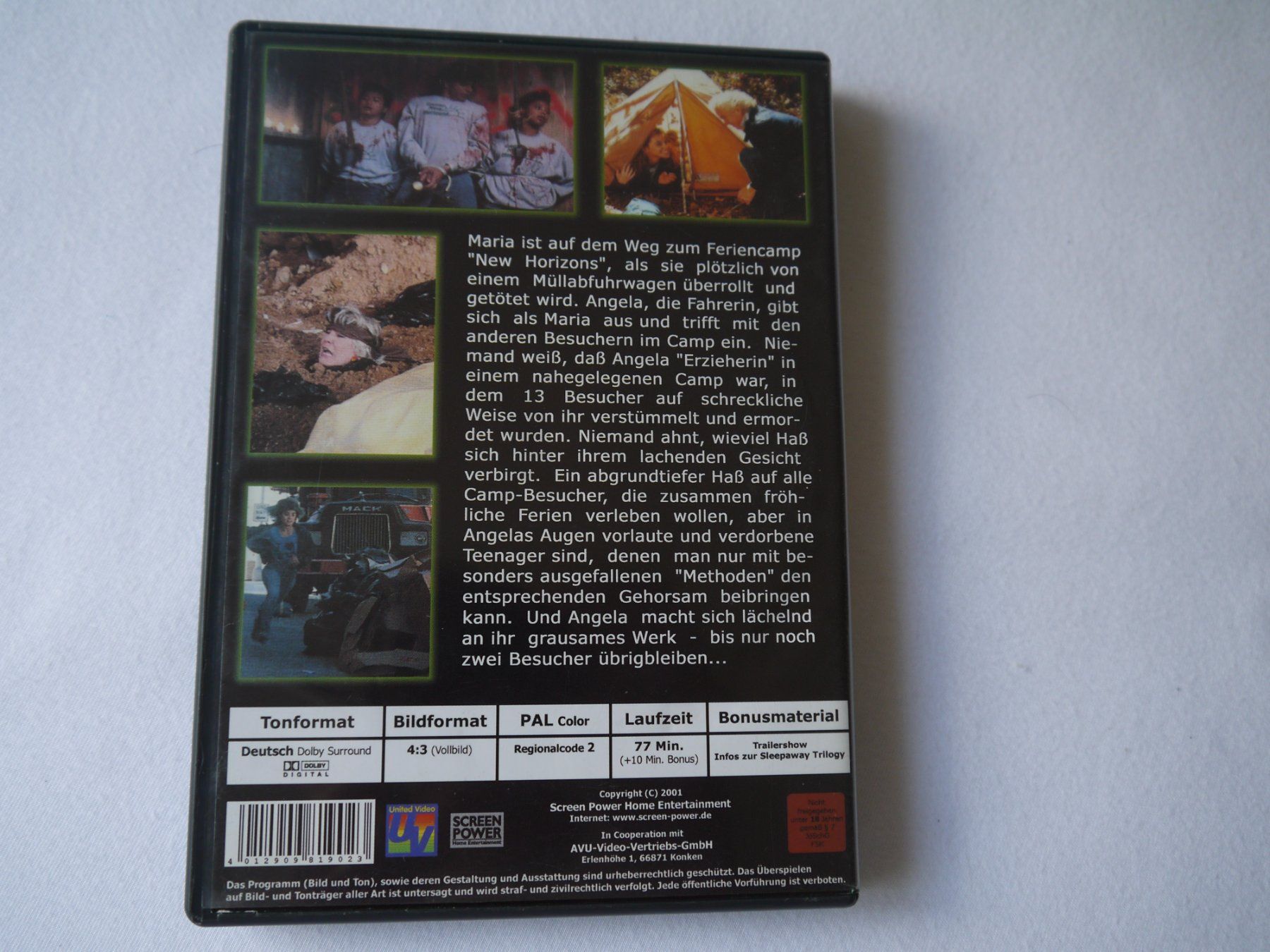 Tutti i DVDs: SLEEPAWAY CAMP 3 - uncut - selten – Usato da Hagendorn venduto da Blaf 1