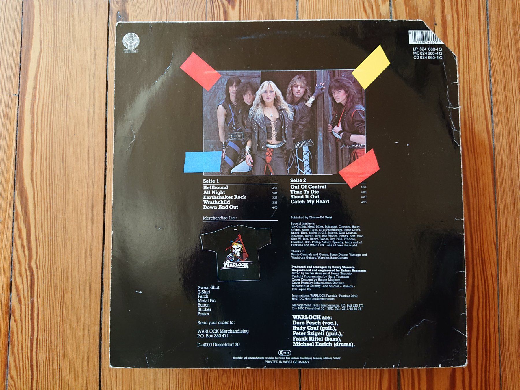 Schallplatten: WARLOCK - Hellbound (LP, 1985) – Gebraucht aus Genève von othhei 2
