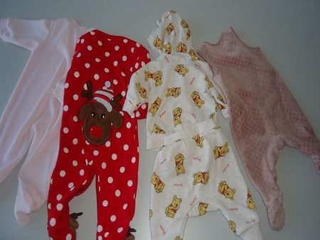 Baby-Kleiderpaket: Strampler Pyjama, Winni, Grösse 56-66