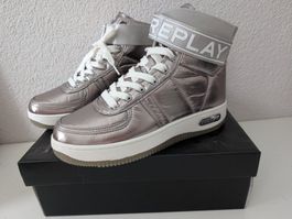 REPLAY Boots Sportschuh, silber Gr. 37, neu m. Karton