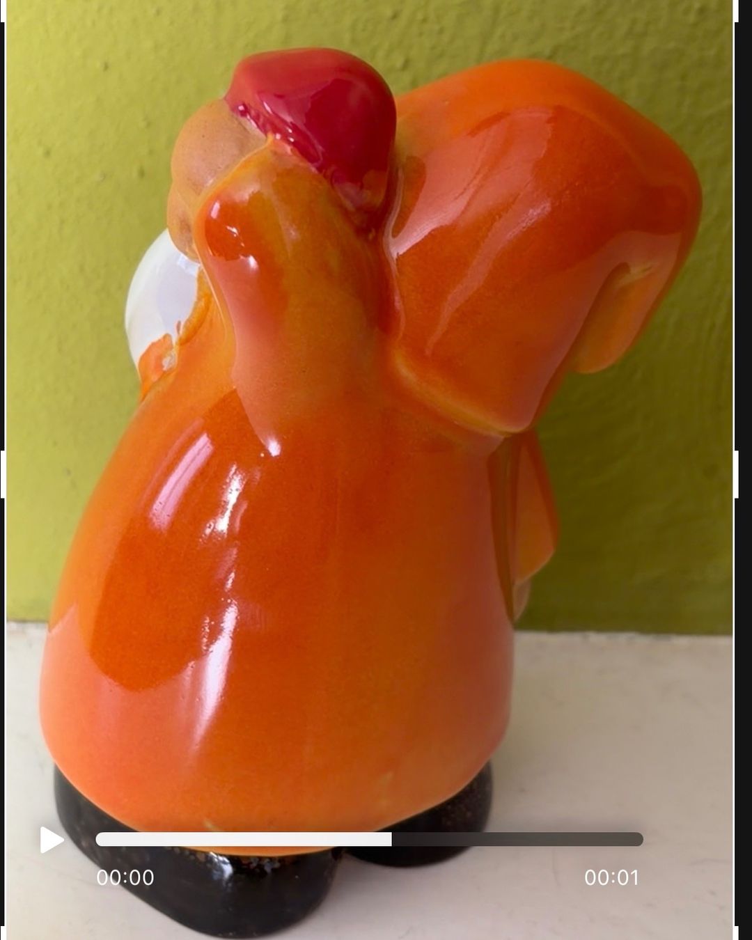 Statuette: Keramik Zwerg orange, Neu – Nuovo e nell'imballaggio originale da Zäziwil venduto da meri79. 3