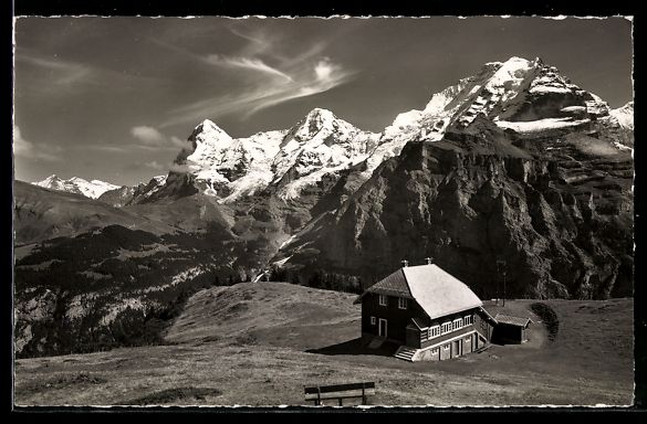 Cartes postales: Mürren, Station Allmendhubel, Eiger, M – D'occasion à Berlin par bartko-reher