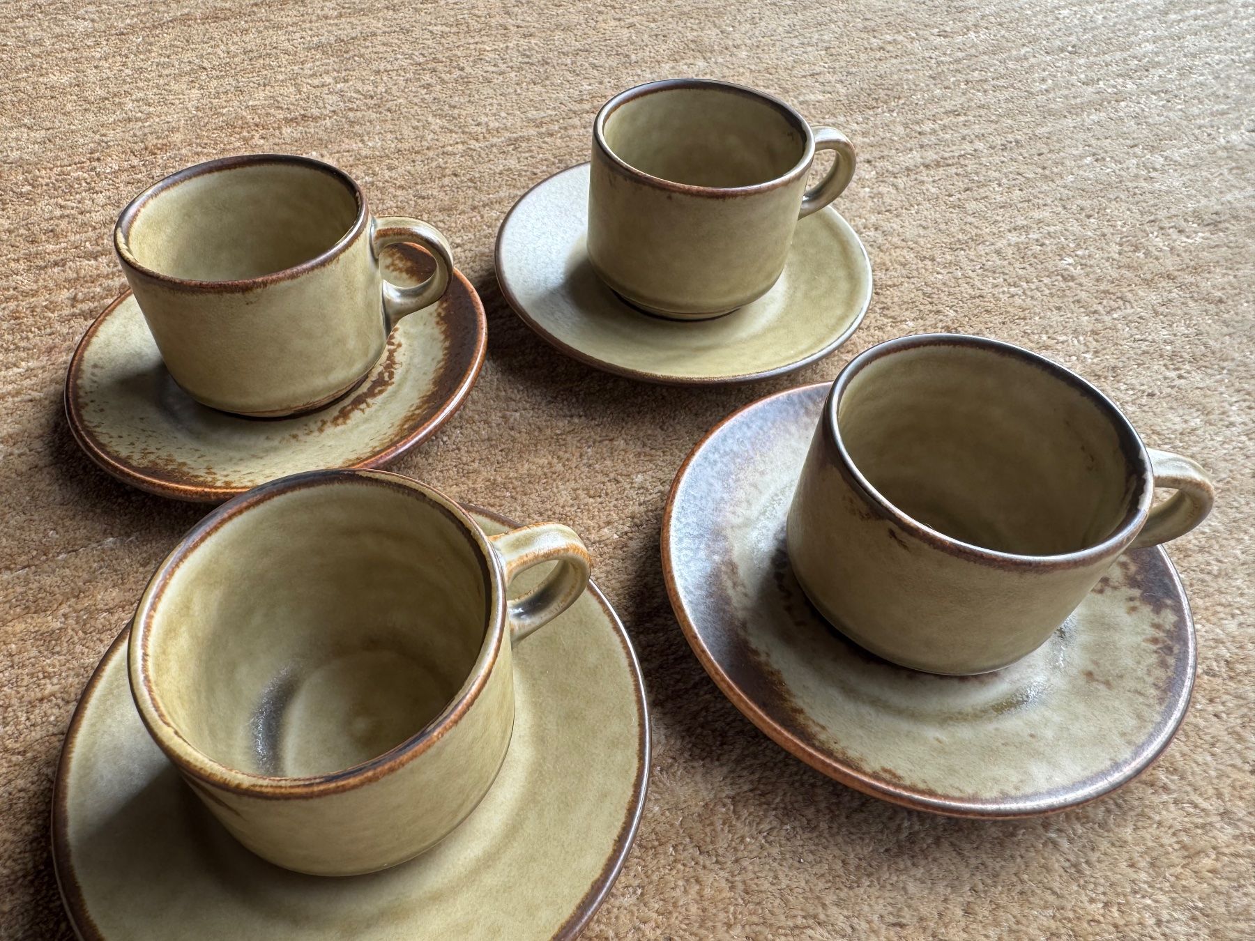 Rosenthal Tazze: Langenthal Sahara -4 Espressotassen - Rosenthal – Usato da Aarau venduto da Anini
