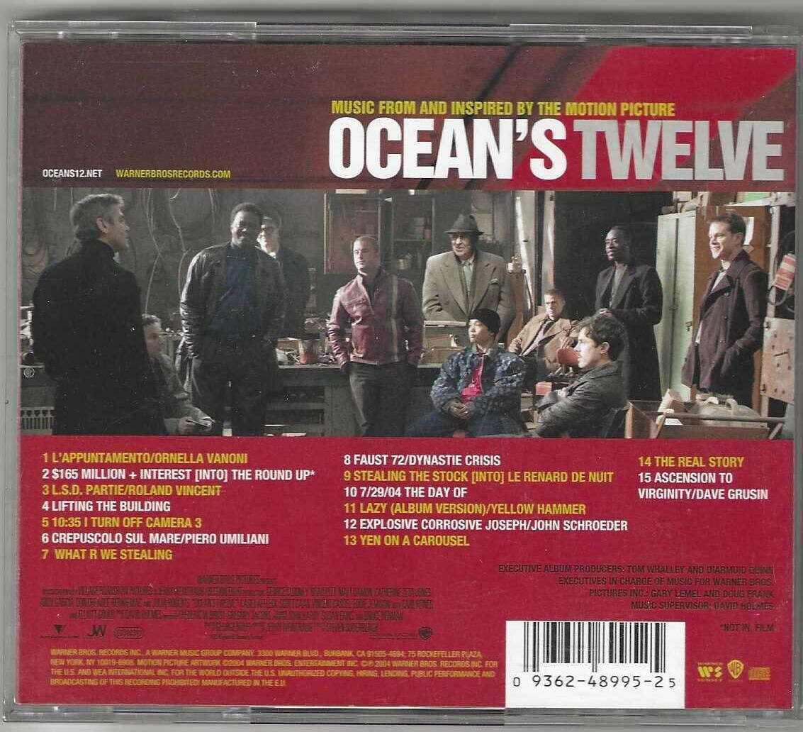 CD: David Holmes & Various – Ocean's Twelve – Usato da Genève venduto da CDLPBookS 1