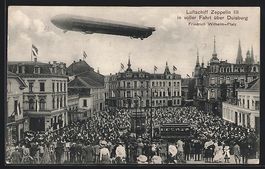 Duisburg, Luftschiff Zeppelin III in vol