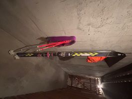 Tourenski Völkl 4800, 185 cm mit Fellen und Harscheisen