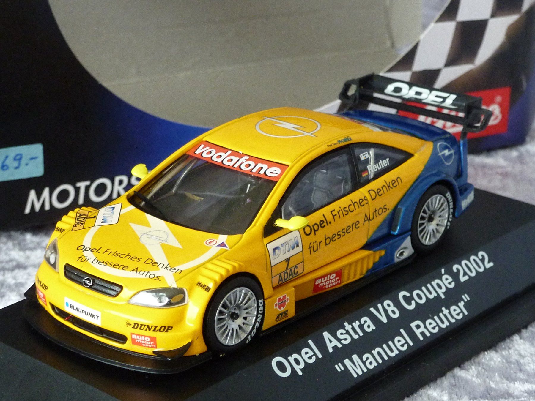 Schuco Modellini d'auto: Opel Astra V8 Coupe DTM #7 2002  1:43 – Nuovo e nell'imballaggio originale da Dürrenäsch venduto da modellautos4you