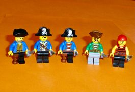 Lego Piraten/5 Minifiguren pi036, pi102, pi146, pi147, pi167