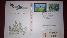 Swissair Geneve - Oslo 01.04.1974