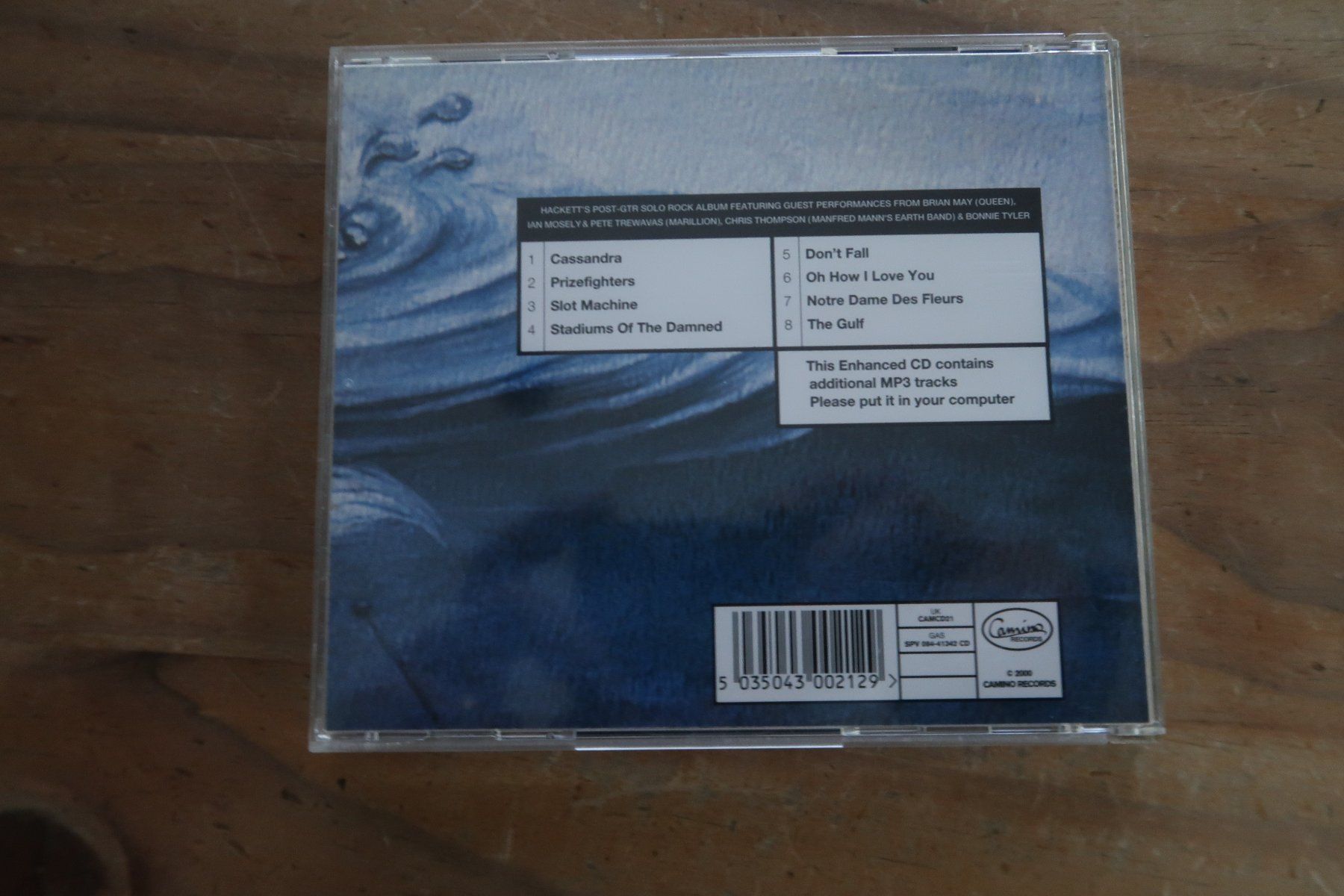 CD: STEVE HACKETT - FEEDBACK 86 - EX- GENESIS - CD – Usato da Basel venduto da Patiscat 1