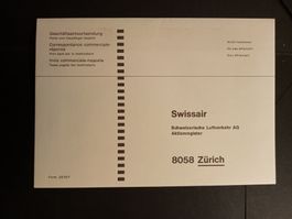 Swissair Briefumschlag -  Sammlerstück!