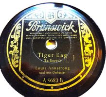 Louis Armstrong, der bekannte Tiger Rag auf Schellackpatte