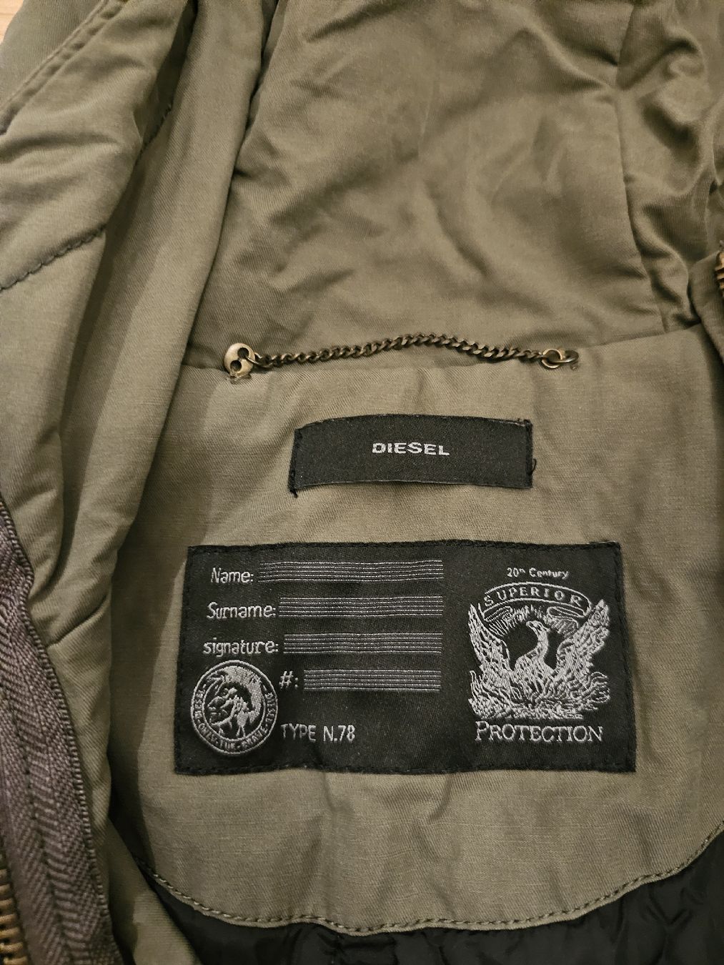 Diesel Cappotti: Original DIESEL Jacke / Parka / Mantel – Usato da Schlieren venduto da 12341234ab 3