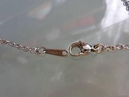 Kette Basiskette Edelstahl  ca. 45 cm lang mit Karabiner