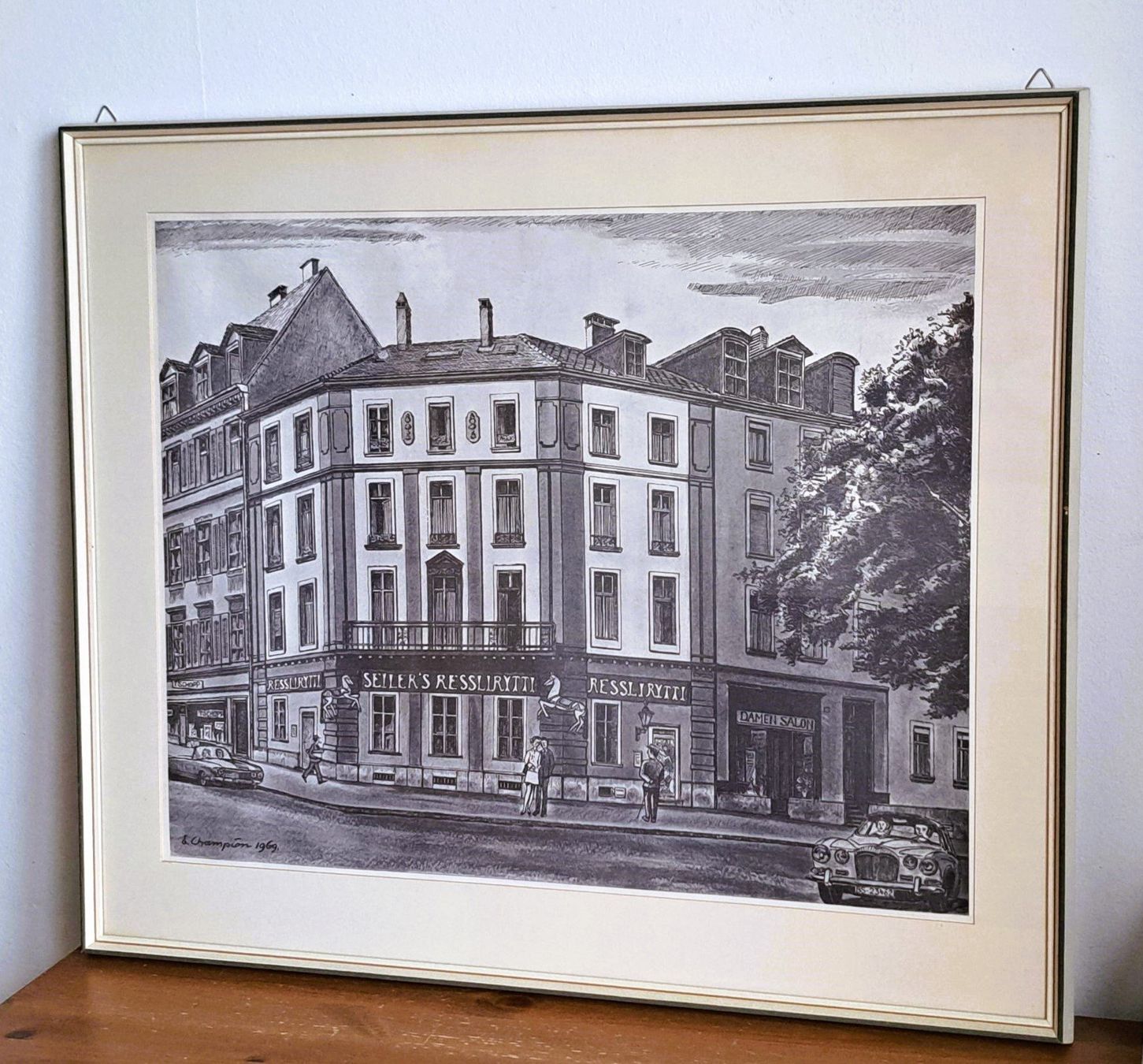 Poster & Bilder: Basel: Seiler's Resslirytti am Wettsteinplatz, E. Champion – Gebraucht aus Basel von Patiscat