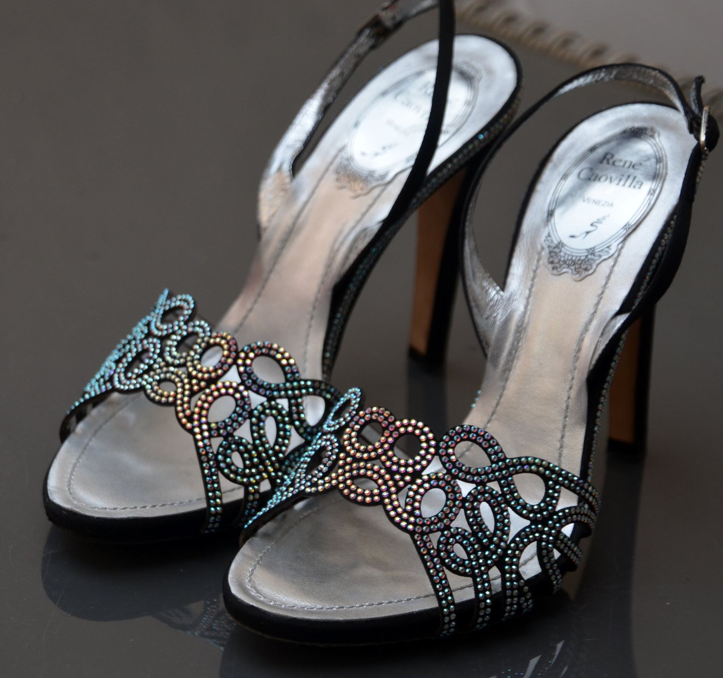 René Caovilla Scarpe da donna: Rene Caovilla Sandalen / sandales .38 – Usato da Collonges venduto da arashee 4