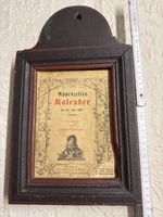 Antiker Appenzeller Kalender 1873  mit original Holzrahmen