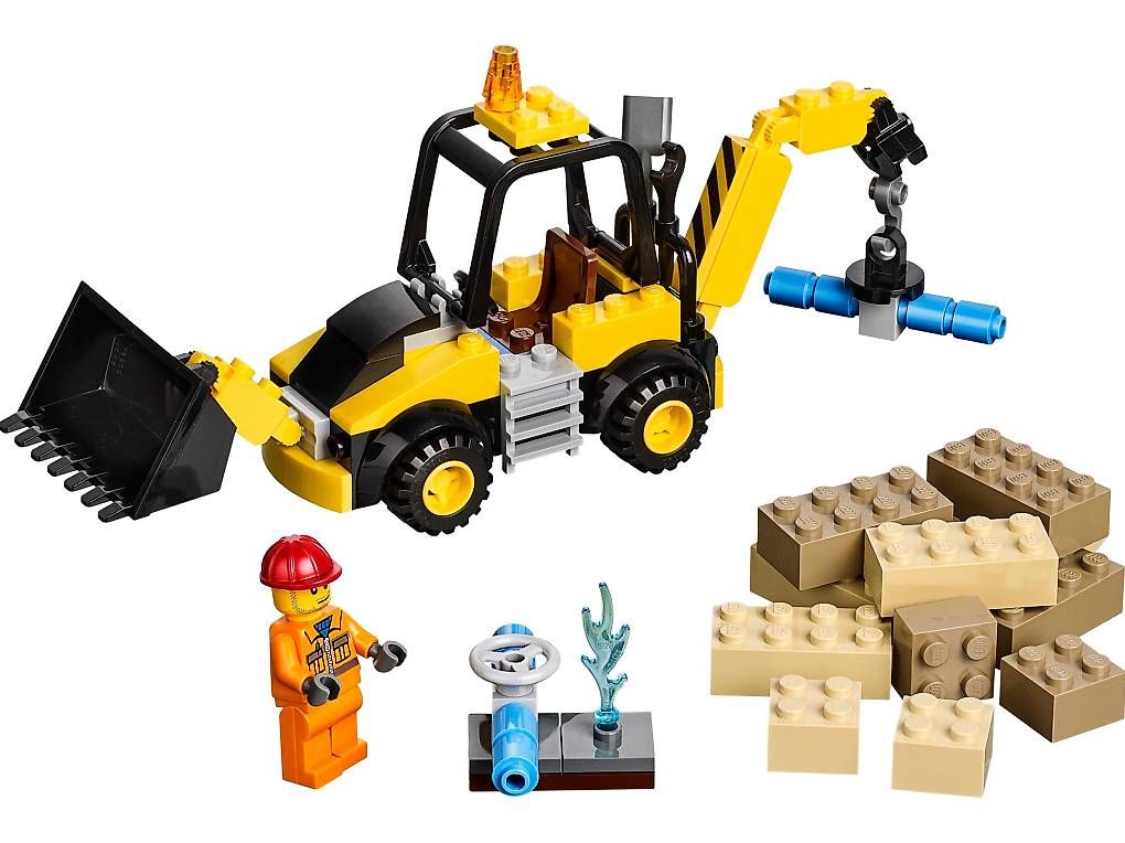 Kit di costruzioni: LEGO Juniors 10666  Bagger mit Bauarbeiter-Minifigur – Usato da Münchenstein venduto da th_bl 1