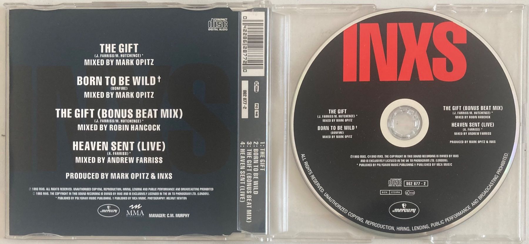 CD: INXS - THE GIFT – Usato da Poliez-Pittet venduto da Newtown-Records 1