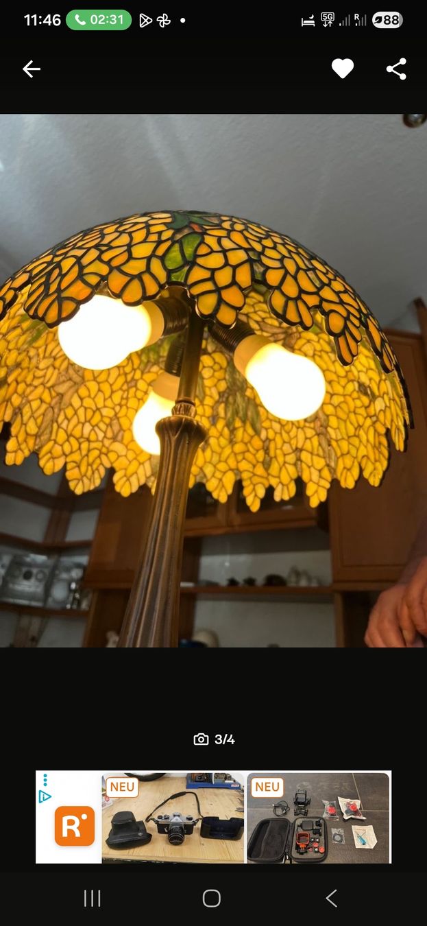 Lampen: Tiffany Lampe "Laburnum" Goldregen – Gebraucht aus Volketswil von rerererarara 2