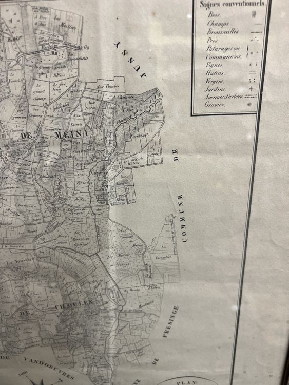 ANCIEN PLAN DES COMMUNES DE MEINI ET CHOULEX PAR J.R.MAYER (Gebraucht ...