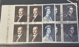 LIECHTENSTEIN Viererblock Fürstenfamilie  1960