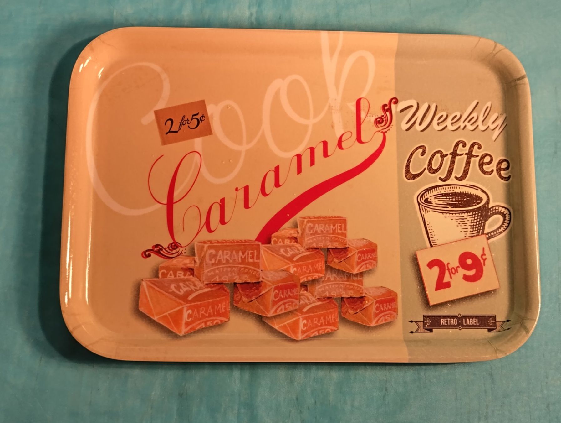 Servierplatten: Serviertableau, Caramel, Retro – Gebraucht aus Bellach von JingleCherry