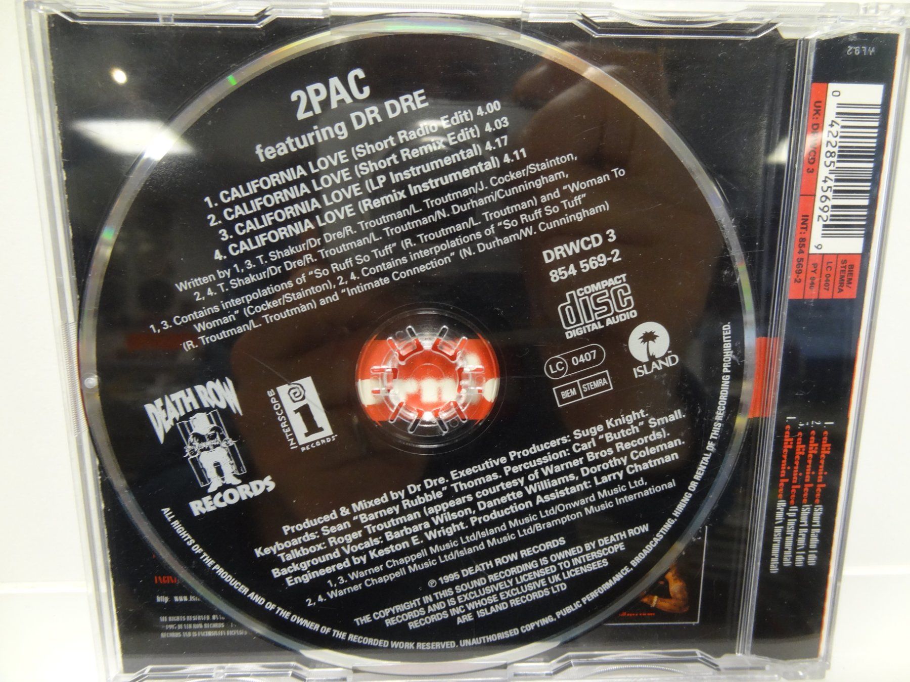 CDs: 2Pac - California Love CD Single - Dr. Dre – D'occasion à luzern par musicandart 1