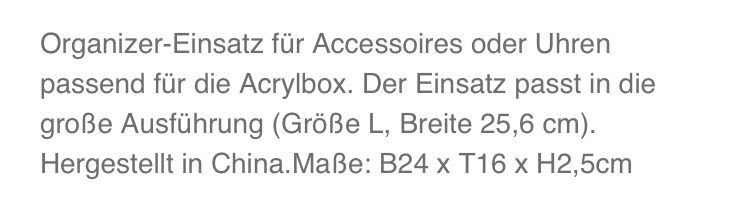 Portagioie: Organizer für Accessoires oder Uhren – Nuovo e nell'imballaggio originale da Illnau venduto da Sniwi67 3