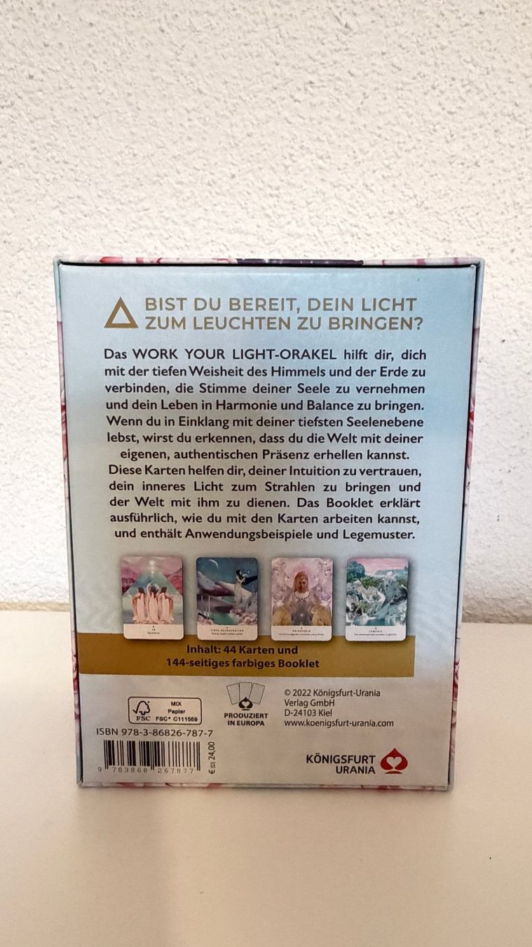 Cartoline: Orakelkarten "Work your Light" Deutsch – Nuovo (secondo la descrizione) da Schaffhausen venduto da p-ba88 1